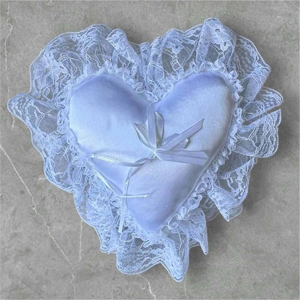 2 for $30 ✅Ring Bearer’s Heart Shape Pillow